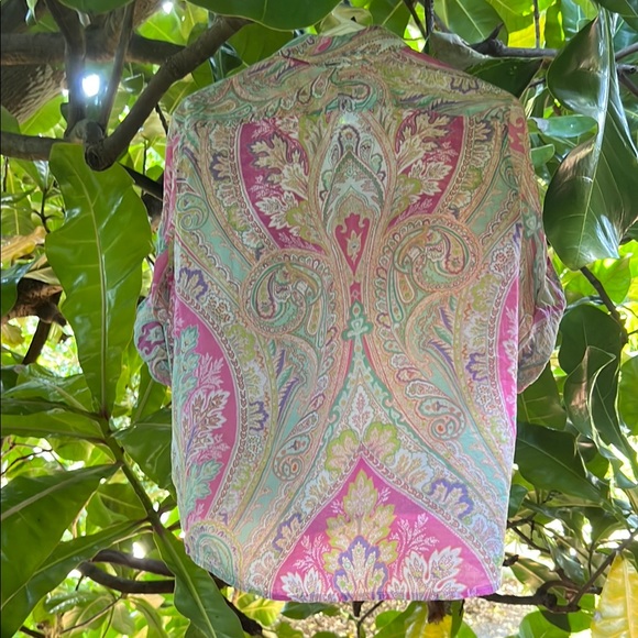 Lauren Ralph Lauren Paisley Shirt - Picture 8 of 9